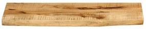 Tampo de mesa c/ borda viva 70x30x3,8cm mangueira áspera maciça