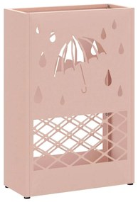 Suporte de Guarda-Chuva Rosa 28x12x41 cm em Aço