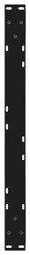Pés para mesa de centro 2 peças, preto, 70x(30-31,3) cm, aço