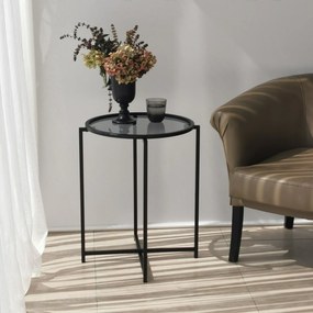 Mesa de Apoio S412F - Preto - 50x60x50 cm e 50x50x50 cm
