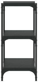 Estante 100x33x70,5 cm derivados de madeira e aço preto