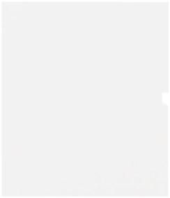 Armário de lavatório 60x38,5x45 cm derivados de madeira branco