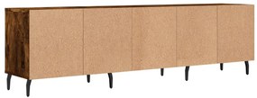 Móvel de TV 150x30x44,5 cm derivados de madeira carvalho fumado