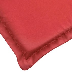 Almofadão p/ espreguiçadeira 186x58x4 cm tecido oxford vermelho