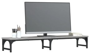 Suporte monitor 105x23x15,5cm derivados madeira cinzento sonoma