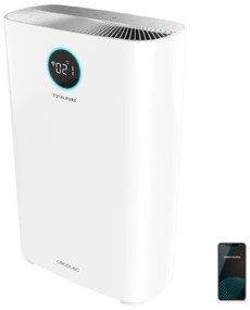 Purificador de ar TotalPure 2500 Connected 20 W, baixo consumo, 260 CADR, 3 processos de filtragem, ecrã LED, 4 velocidades, controlo por WiFi, cobert