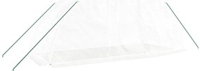 Estufa com estrutura de aço 10 m² 5x2x2,3 m branco