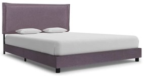 vidaXL Estrutura para cama sem colchão Taupe Tecido 135x190 cm