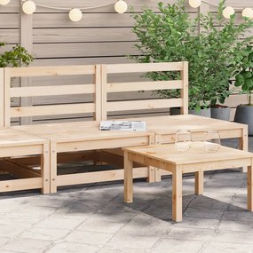 vidaXL Sofás sem apoio braços p/ jardim 2 pcs 70x70x67 cm pinho maciço