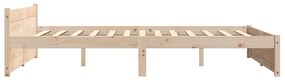 Estrutura de cama king 150x200 cm madeira maciça