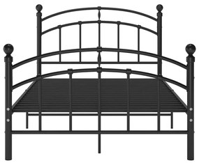Estrutura de cama 120x200 cm metal preto