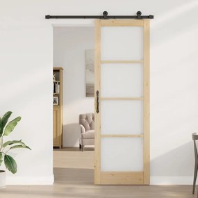 Porta de Correr vidaXL com Conjunto de Ferragens "ORKDAL" 78x232 cm