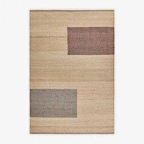 Alfombra Retangular De Juta E Algodão Brianda Cores Naturais & 200 X 300 Cm - Sklum