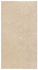 vidaXL Tapete de pelo curto 80x150 cm bege