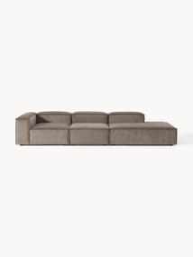 Chaise longue modular em bombazina XL Lennon