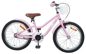 vidaXL Bicicleta Infantil 20 Polegadas para 6-11 anos Rosa Claro
