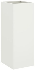 Vaso/floreira 32x29x75 cm aço branco