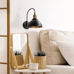 Candeeiro de Parede Varzan – Preto Antigo – 27 x 27 cm