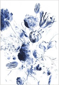 Papel de parede não tecido Royal Blue Flowers II