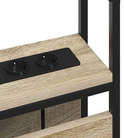 Cabeceira de armazenamento com cabeceira Carvalho sonoma 140 cm