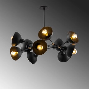 Candeeiro de Teto Dram – Preto – 75 x 75 cm