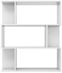 Estante/divisória 80x24x96 cm branco brilhante