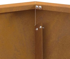 Fogueira Hexagonal vidaXL 75x75x28 cm em Aço Envelhecido