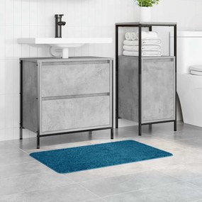 Tapete de Banho Retangular Azul 50x80 cm Polipropileno Antiderrapante