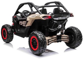 Carro elétrico para Crianças 4x4 Can-am Maverick, 2 lugares, suspensão dianteira e traseira, controle remoto 2,4 Ghz, bateria portátil, 4 motores de 3