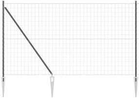 Cerca Euro da com 7 Postes de Espeto, 1,5 x 10 m, em Aço Galvanizado C
