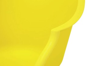 Cadeira de baloiço amarela HARMONY Beliani
