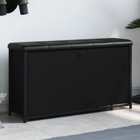 Banco sapateira com gaveta articulada 102x32x56 cm preto