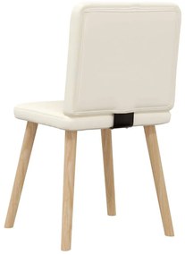 Cadeiras de jantar 4 pcs linho