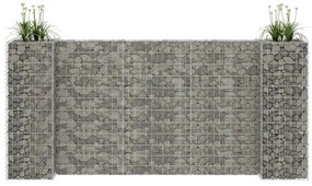 vidaXL Gabião em forma de H fio de aço 260x40x120 cm
