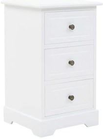 Mesa de cabeceira em MDF e madeira de pinho 35x32x59 cm