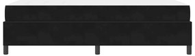 Estrutura da Cama Preto e Branco e Preto 90 x 190 cm Veludo