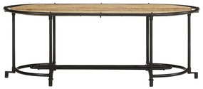 Mesa de centro 110x55x40 cm madeira de mangueira áspera maciça