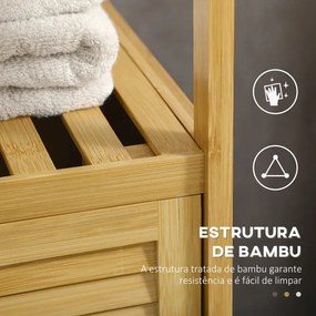 Armário de Apoio Cabah em Bambu - Design Natura