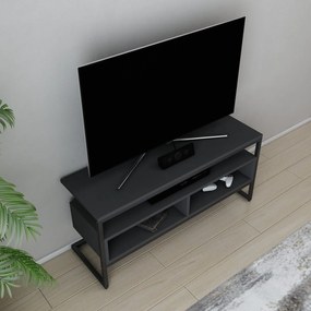 Móvel de TV Merrion – Preto Antracite – 110 cm x 35 cm x 49,9 cm