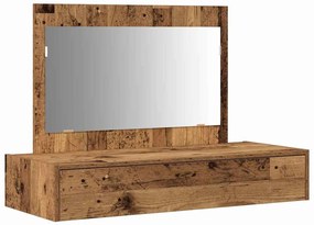 Mesa de Cabeleireiro Suspensa - Madeira Vintage - 100x40x70 cm