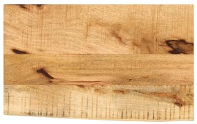 Tampo de mesa c/ borda viva 60x40x3,8cm mangueira áspera maciça