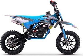 MINI MOTO Crianças MINICROSS gasolina DORADO MD3 49cc 2T 10/10" Com Limitador Velocidade Azul