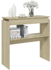 Mesa consola 80x30x80 cm derivados de madeira carvalho sonoma