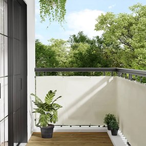 vidaXL Tela de varanda 90x800 cm 100% poliéster oxford creme