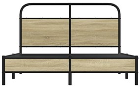 Estrutura cama s/ colchão derivados de madeira carvalho sonoma