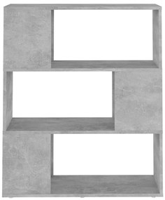 Estante/divisória 80x24x94 cm contraplacado cinzento-cimento