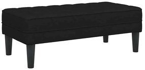 Banco vidaXL Preto 113x57x39 cm Tecido
