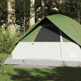 Tenda familiar em cúpula para 6 pessoas impermeável verde