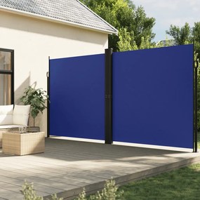 Toldo lateral retrátil 200x600 cm azul