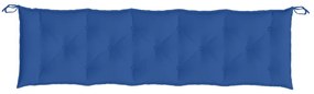 Almofadões banco jardim 2 pcs 180x50x7cm tecido oxford azul